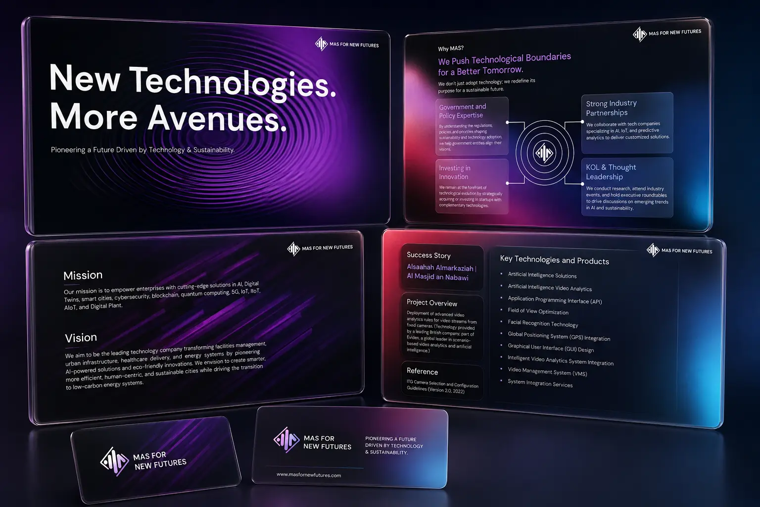 MAS for New Futures - Branding and Presentation Design - MMP